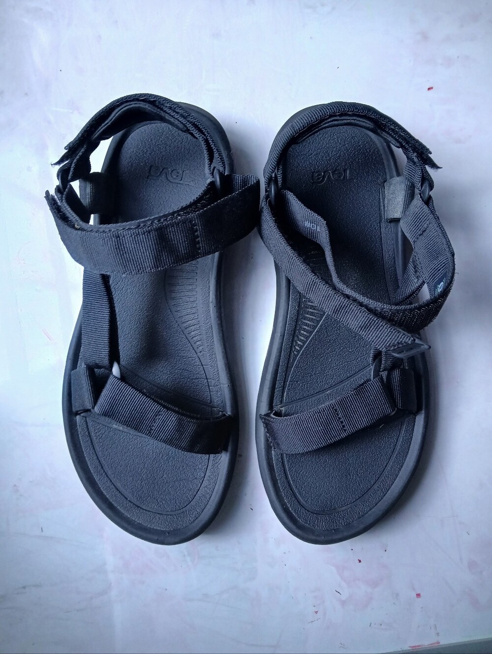 Teva Black Men’s Sport Strap Sandals Size 10